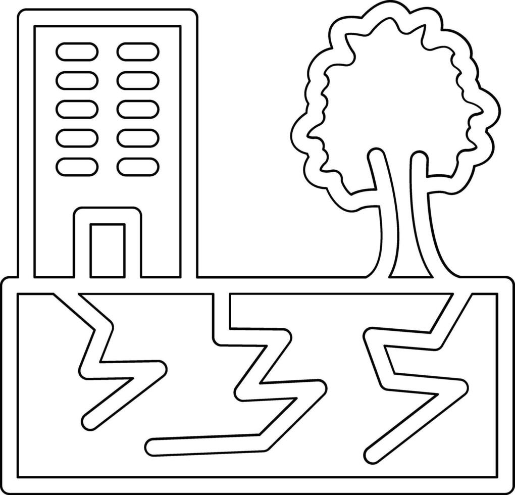 Earthquake Vector Icon