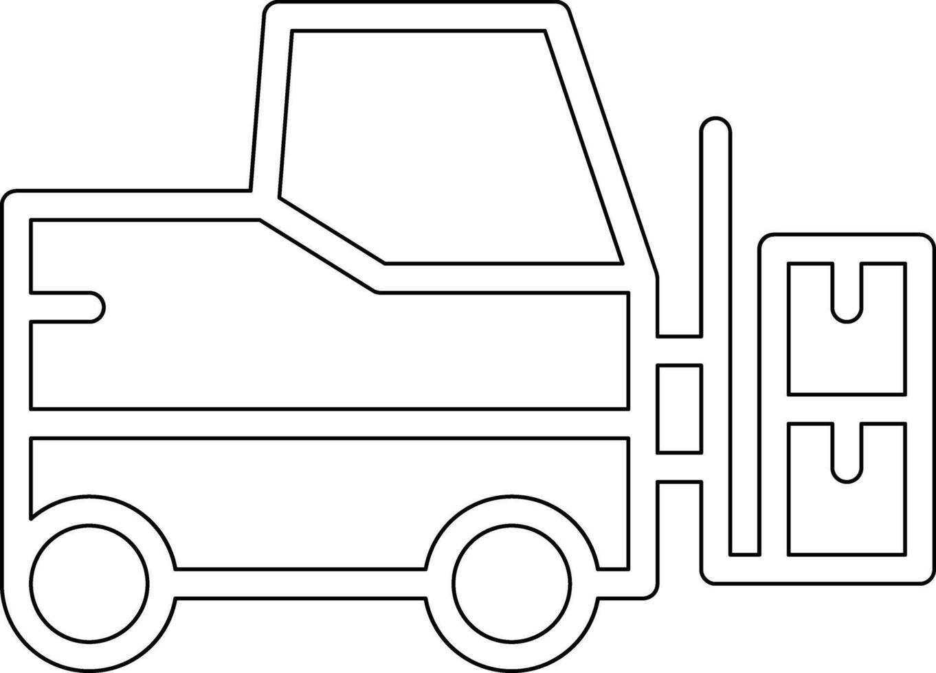 Forklift Vector Icon