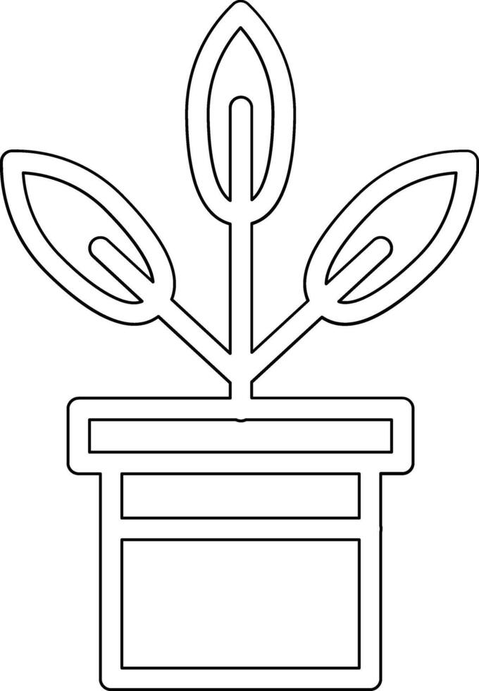 Plant Pot Vector Icon