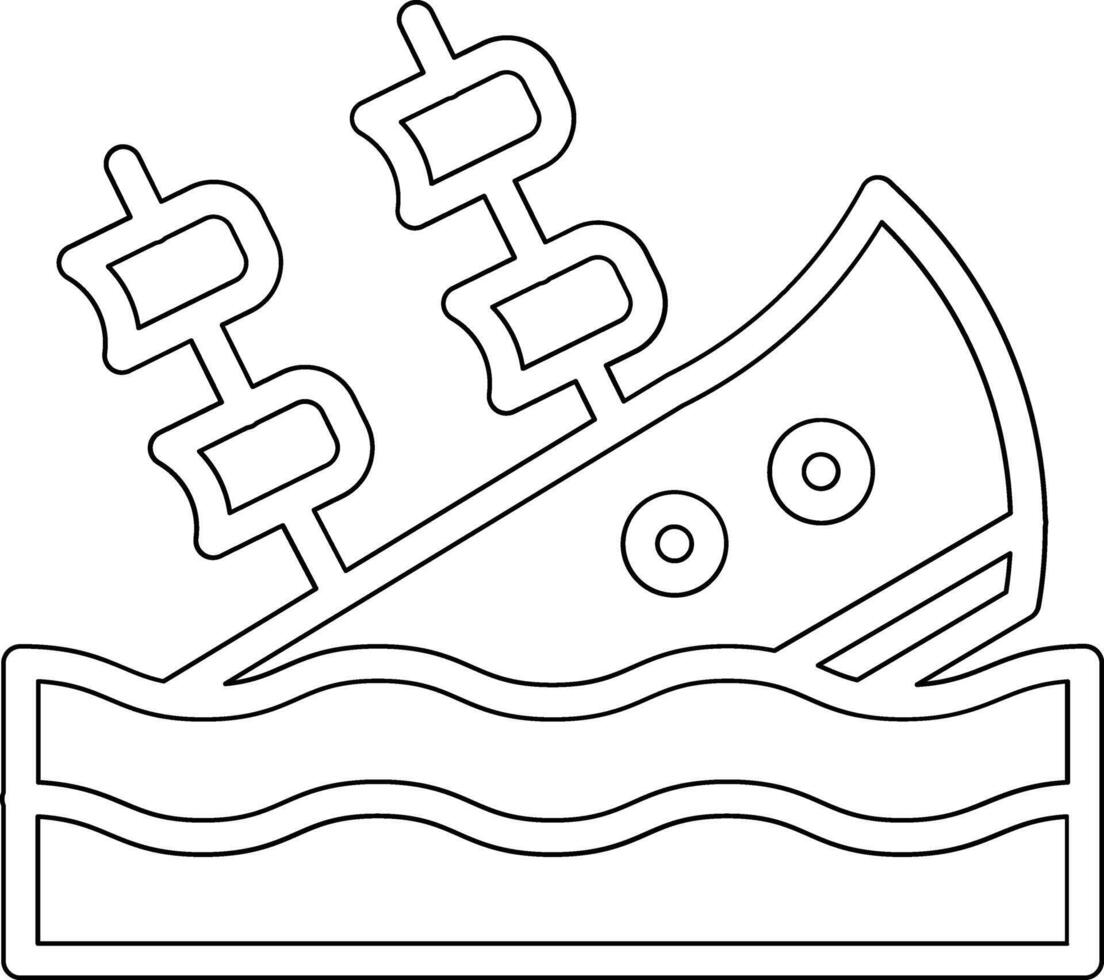 Shipwreck Vector Icon