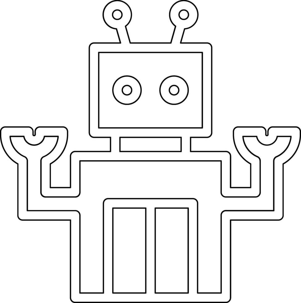 Space Robot Vector Icon