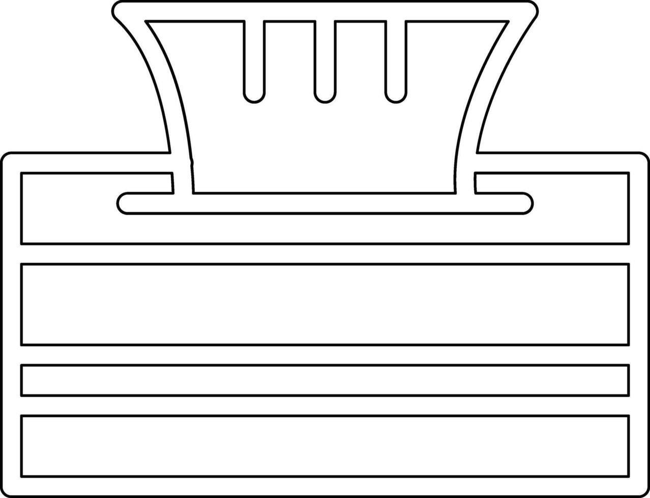 Tissue Box Vector Icon