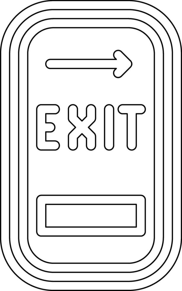 Exit Door Vector Icon