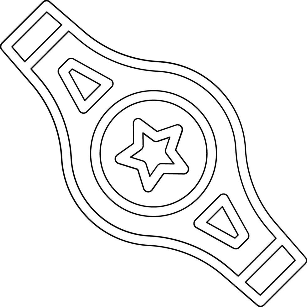 Champion Belt Vector Icon