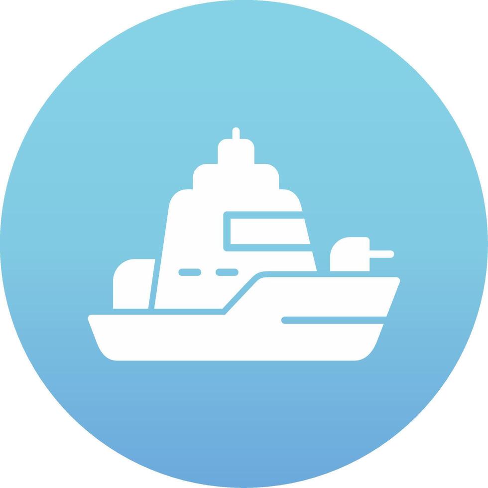 icono de vector de barco