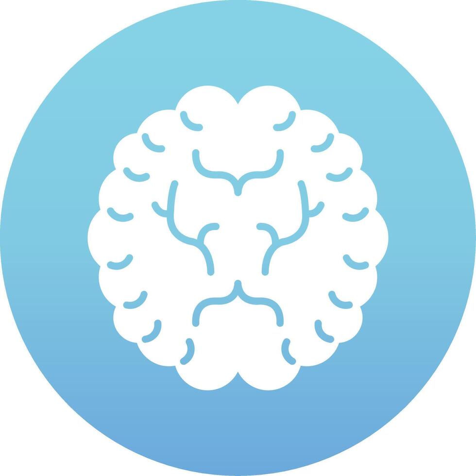 icono de vector de cerebro humano