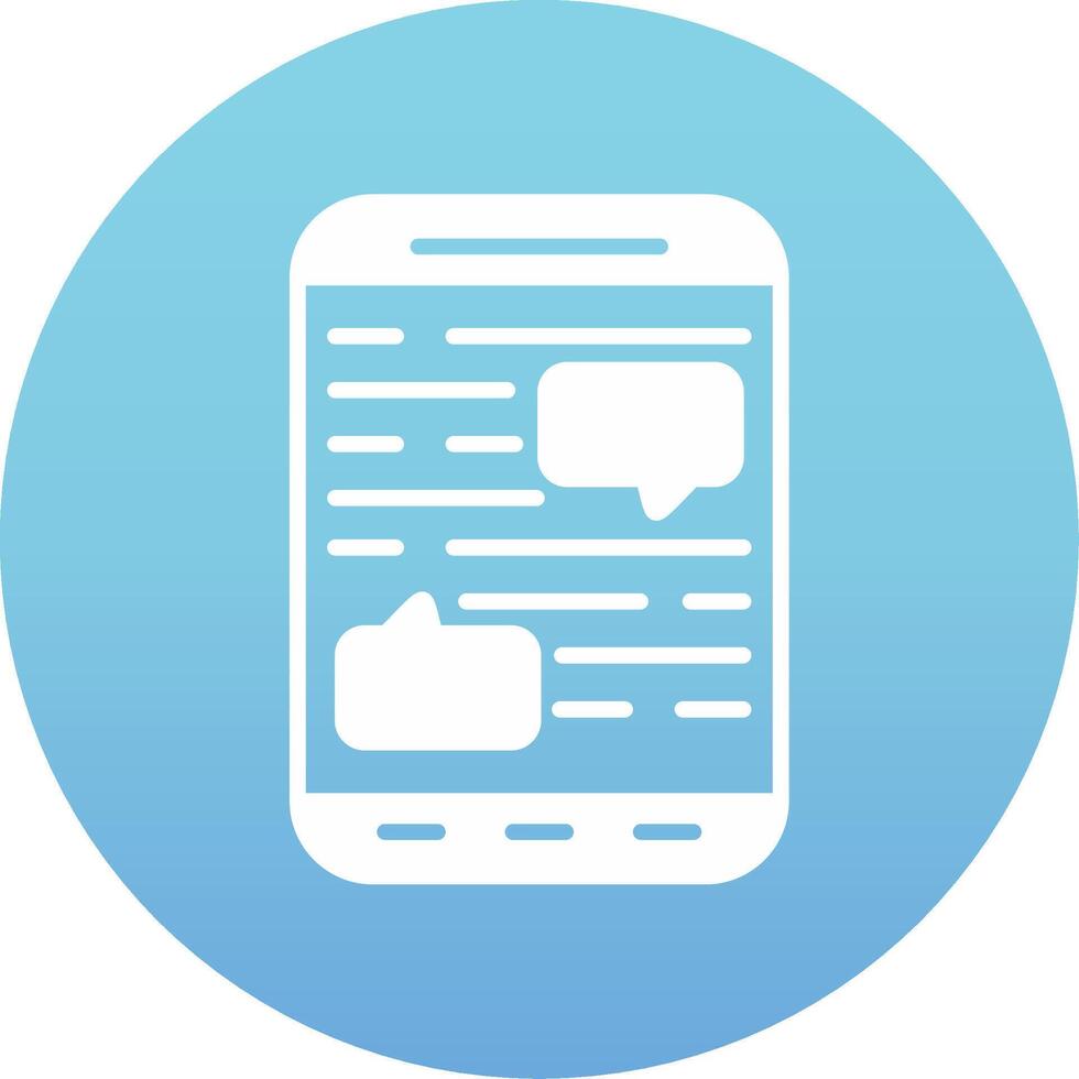 Mobile Chat Vector Icon