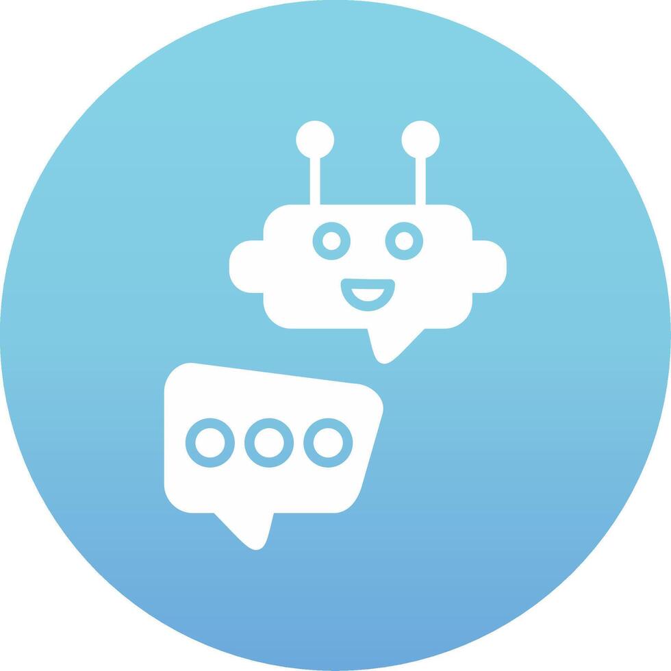 Robot Chat Vector Icon