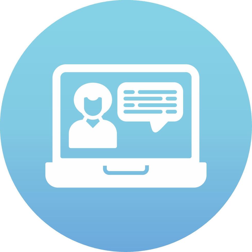 Video Call Chat Vector Icon
