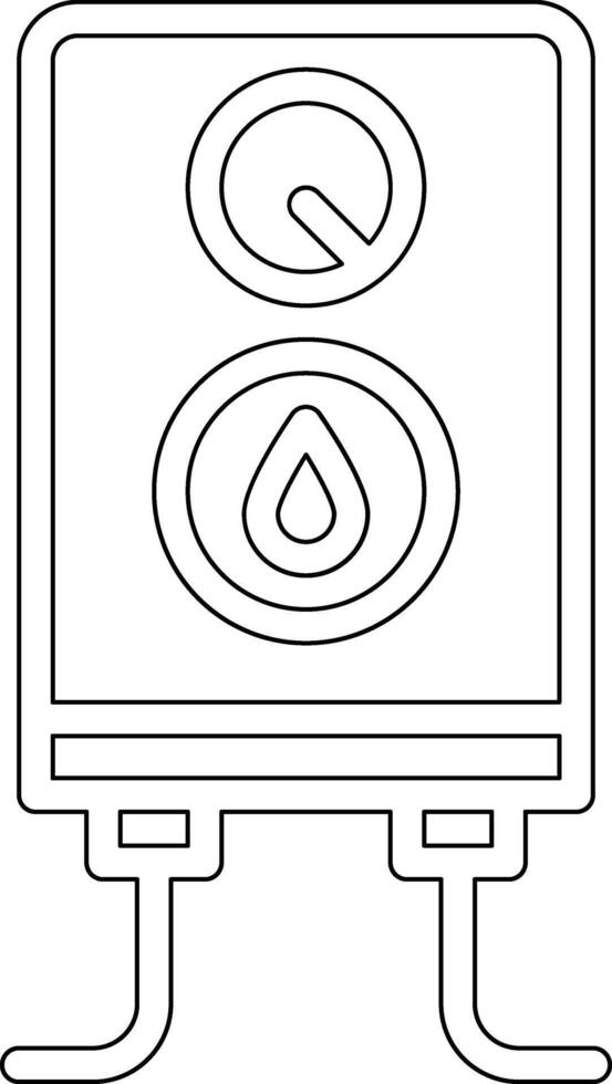 icono de vector de caldera de agua