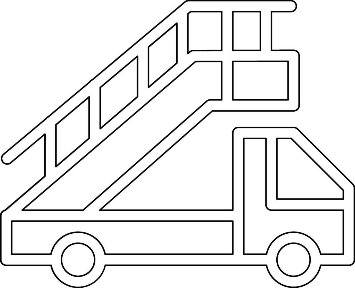 Aircraft Stairs Vector Icon