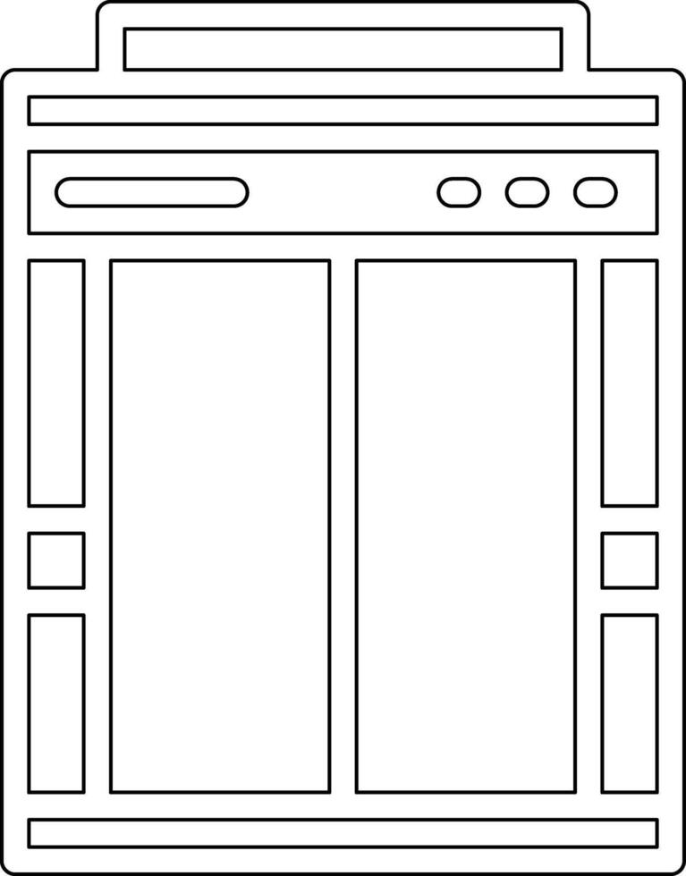 icono de vector de puerta de embarque