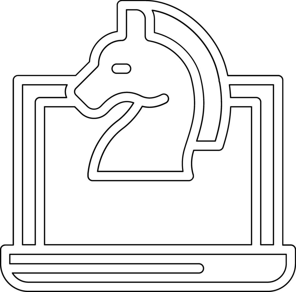 icono de vector de troyano