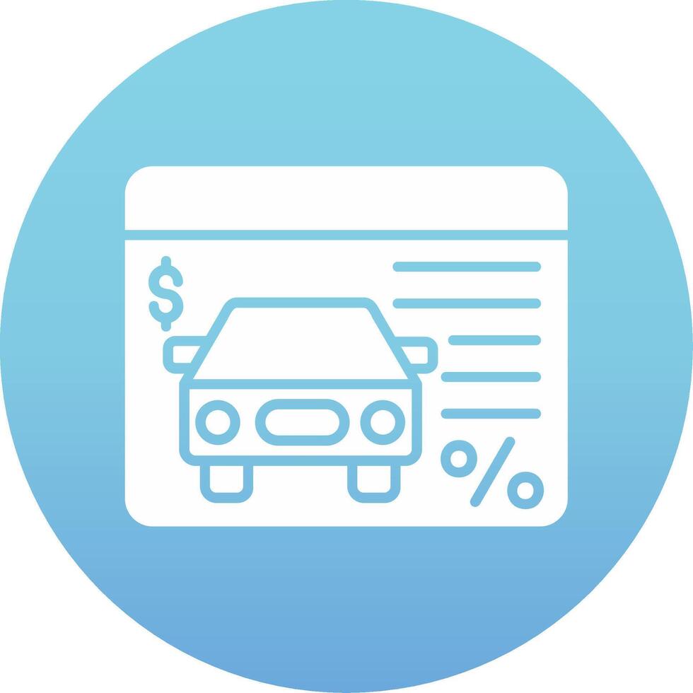 Car Loan Vector Icon