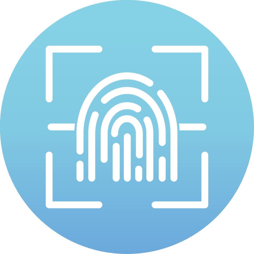 Fingerprint Scanner Vector Icon