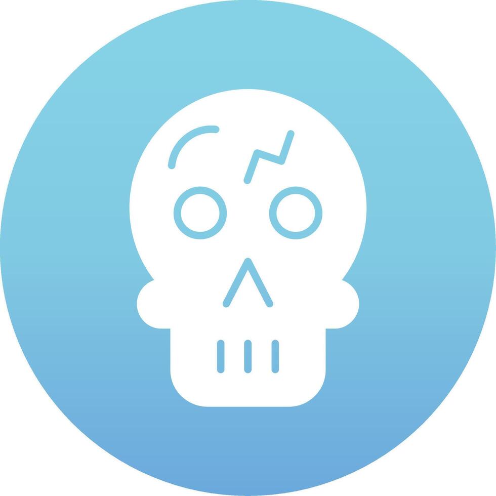 icono de vector de calavera