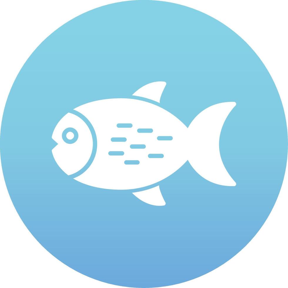 icono de vector de pescado