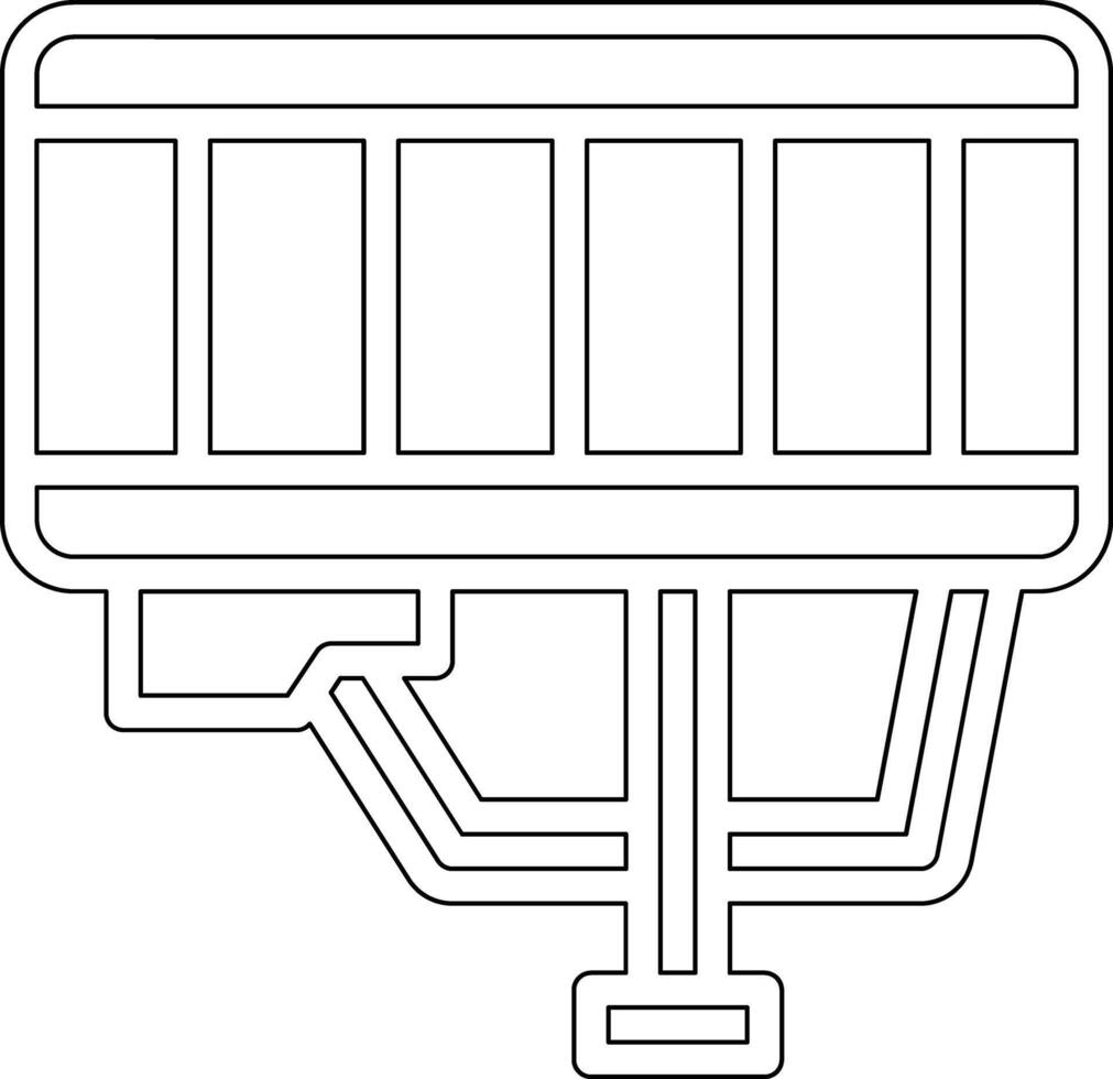 icono de vector de silla de montar