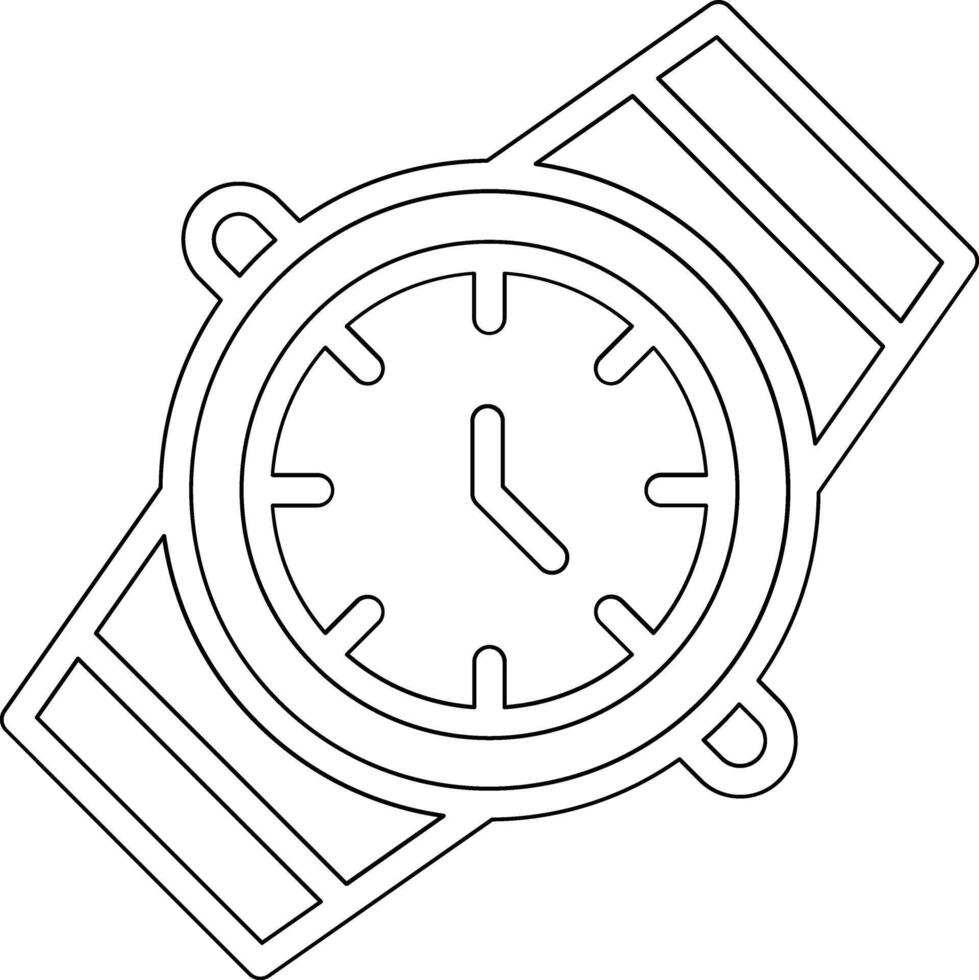 icono de vector de reloj de pulsera