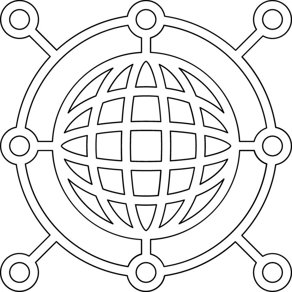 icono de vector mundial