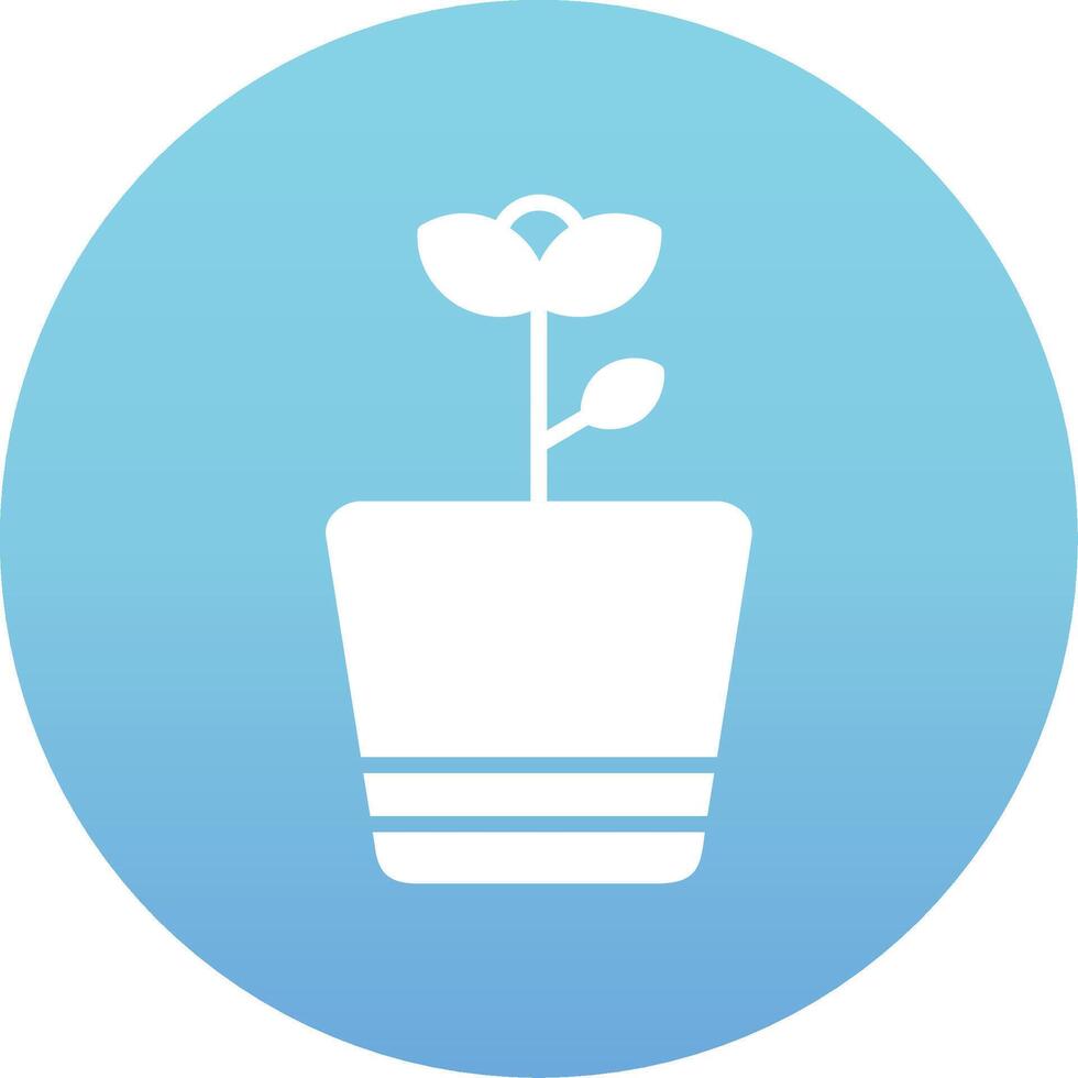 Flower Pot Vector Icon