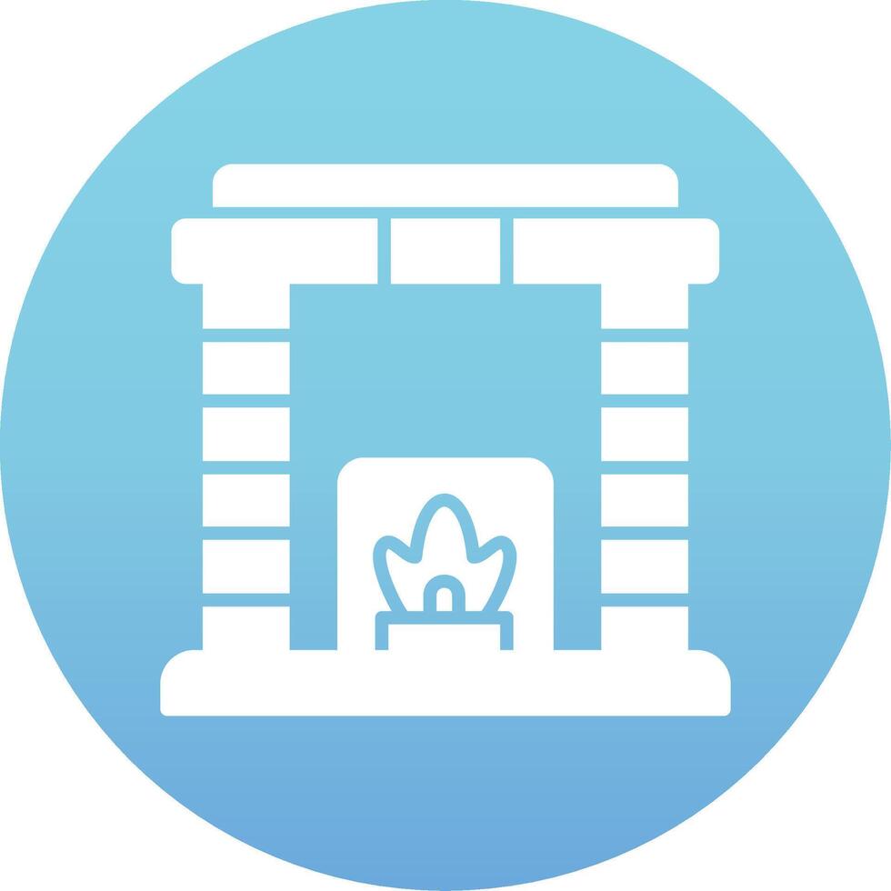 Fireplace Vector Icon