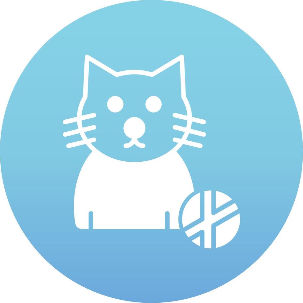 icono de vector de gato