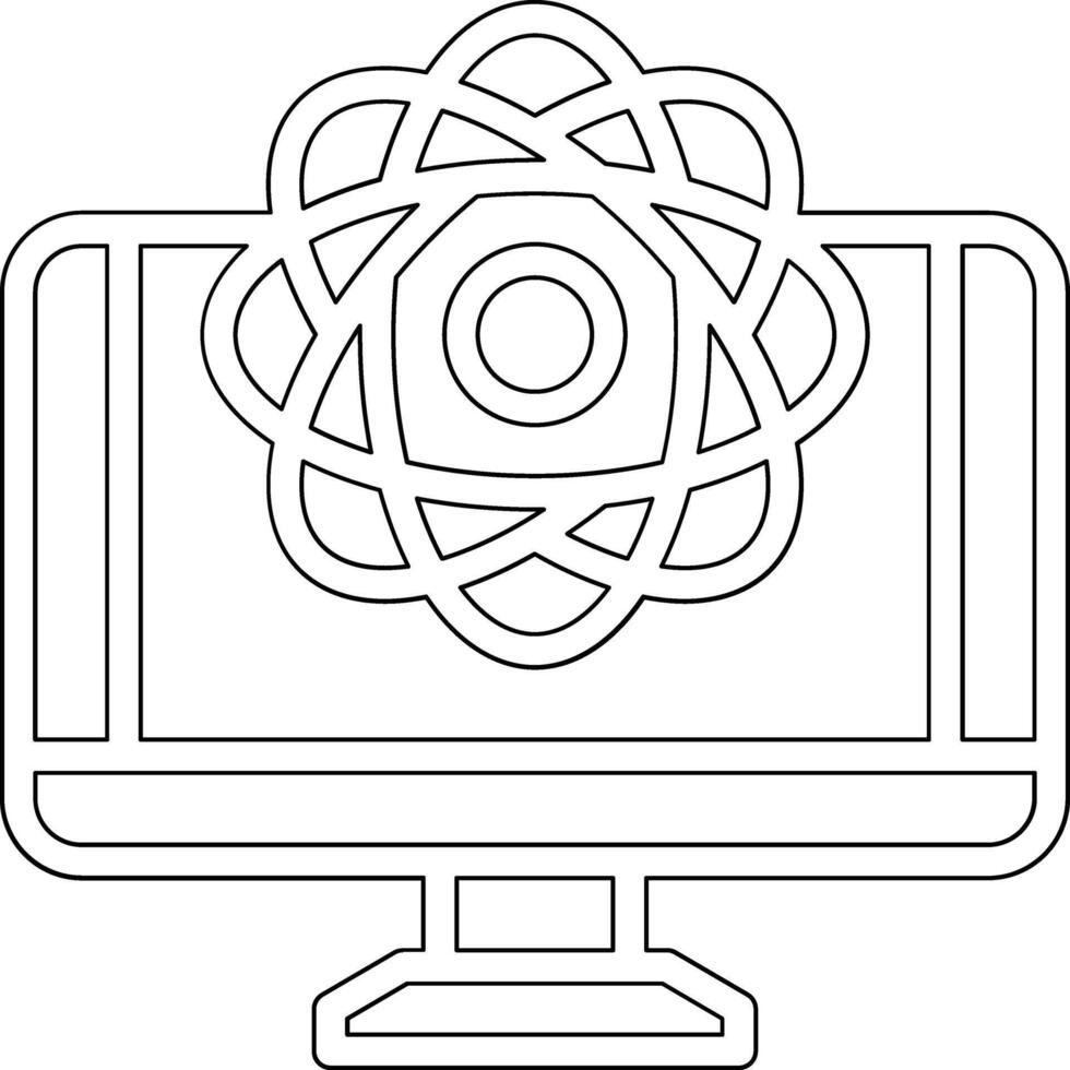 Quantum Computing Vector Icon