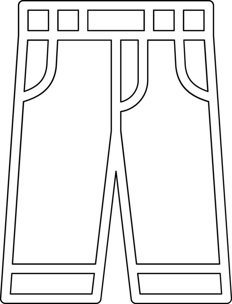 icono de vector de pantalones