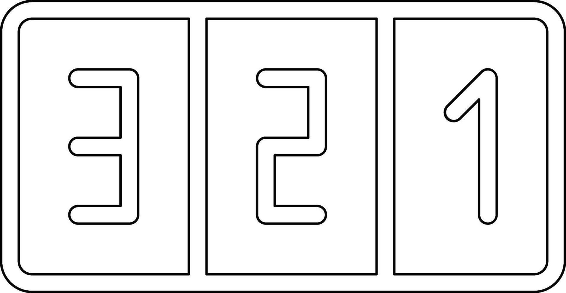 Countdown Vector Icon