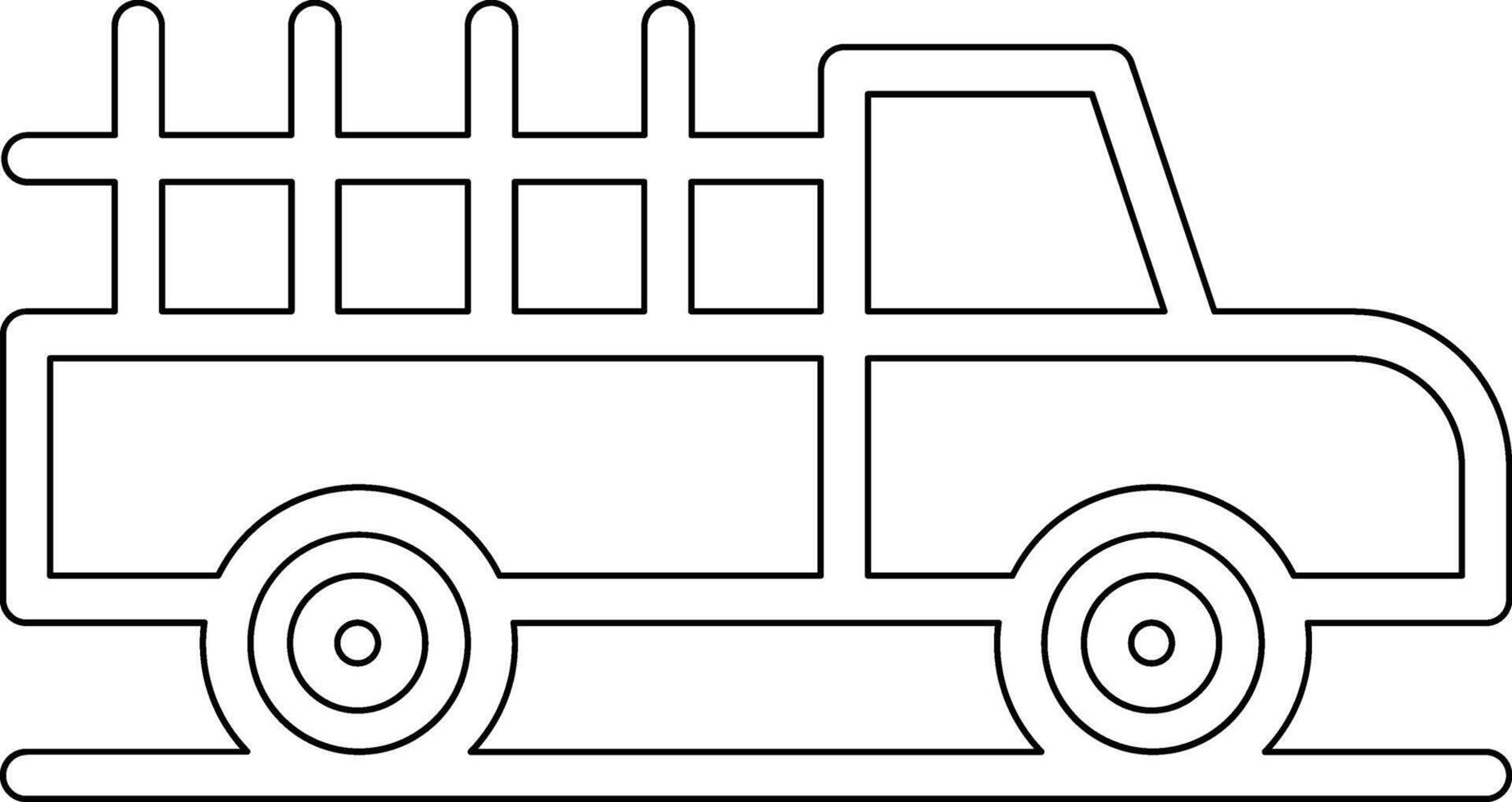 icono de vector de camioneta