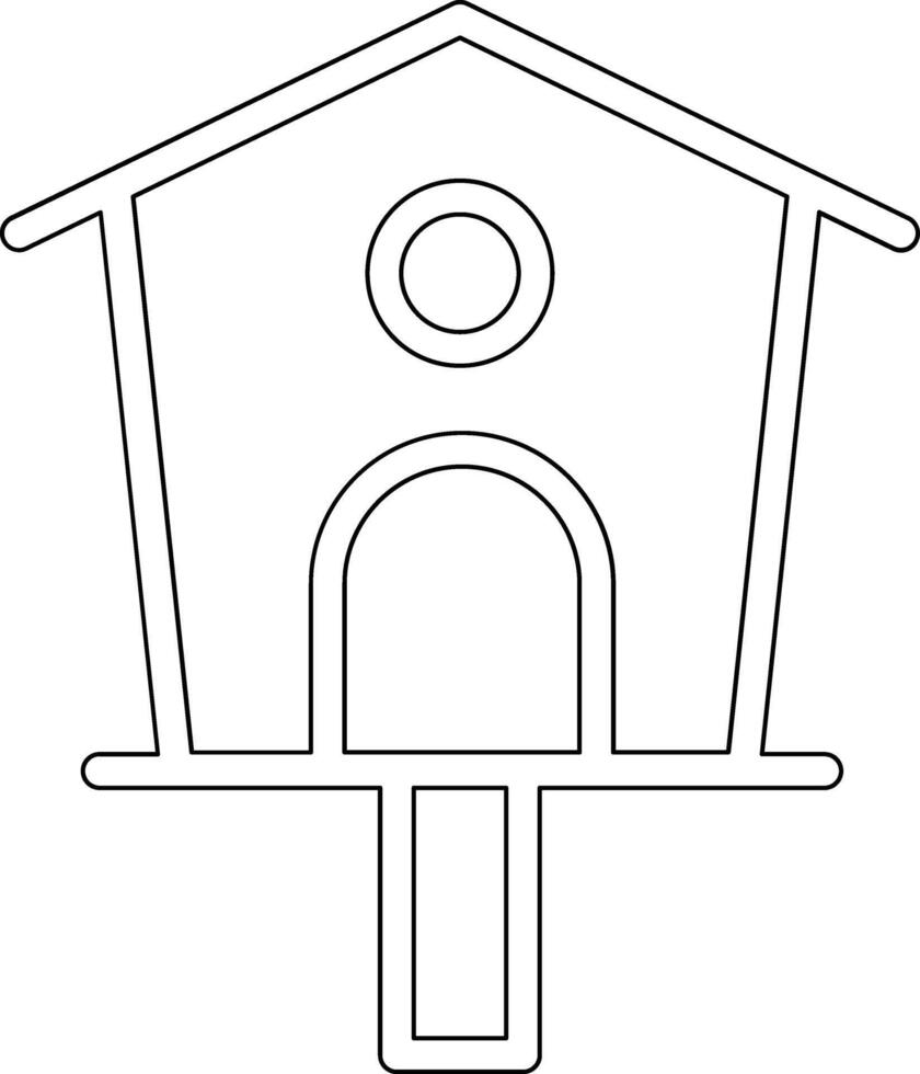 Bird House Vector Icon