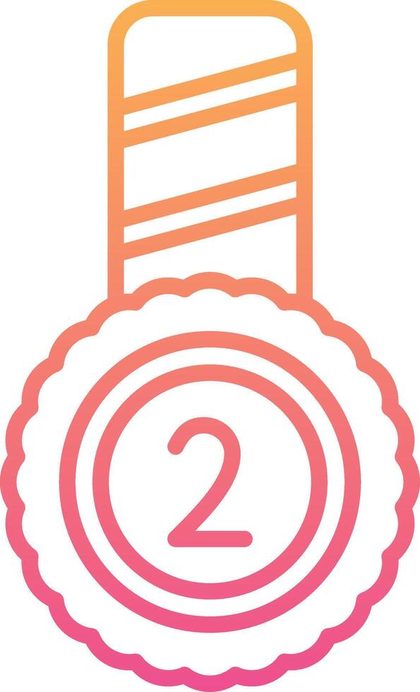 Second Place Vector Icon