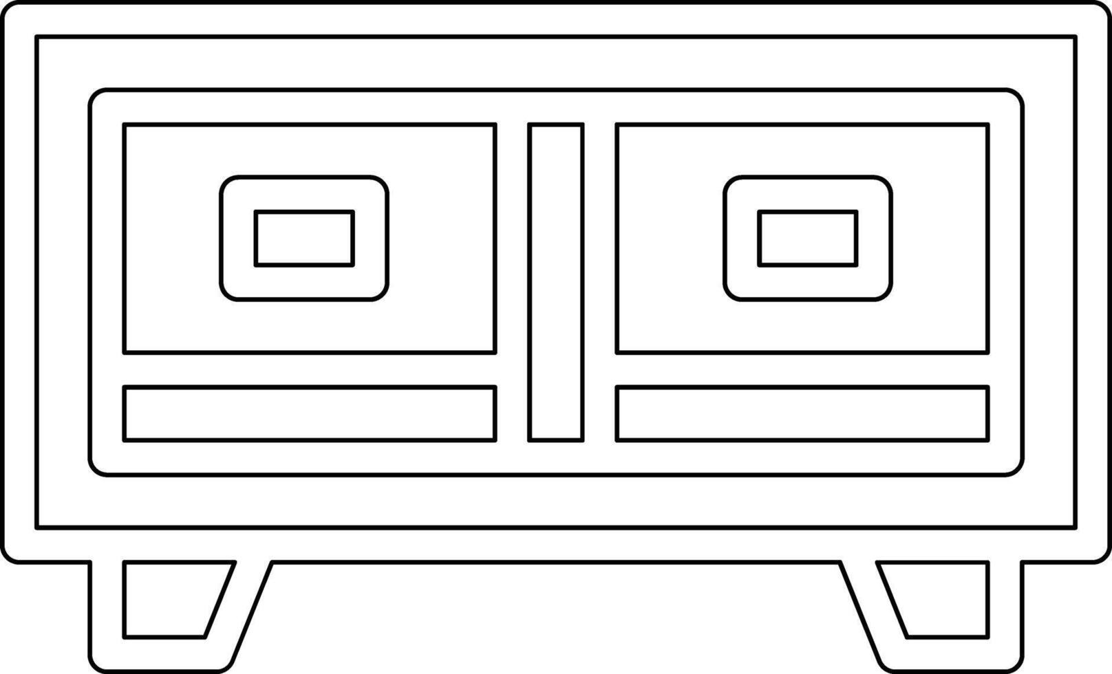 TV Stand Vector Icon