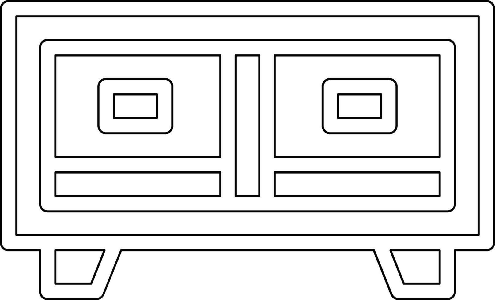 TV Stand Vector Icon