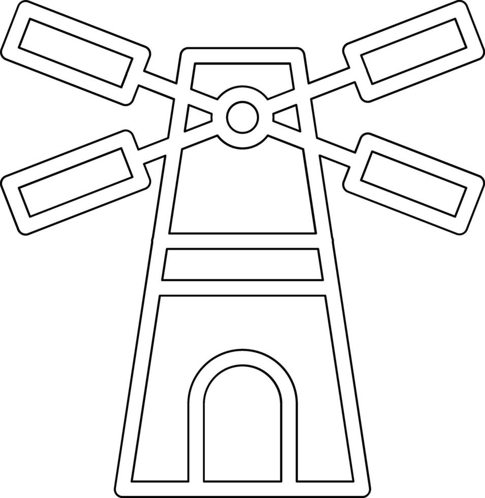 Windmill Vector Icon