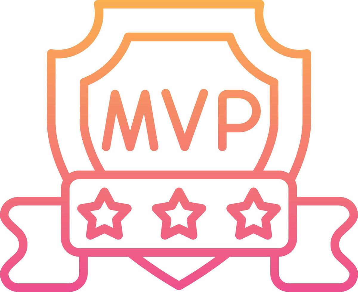 icono de vector de mvp