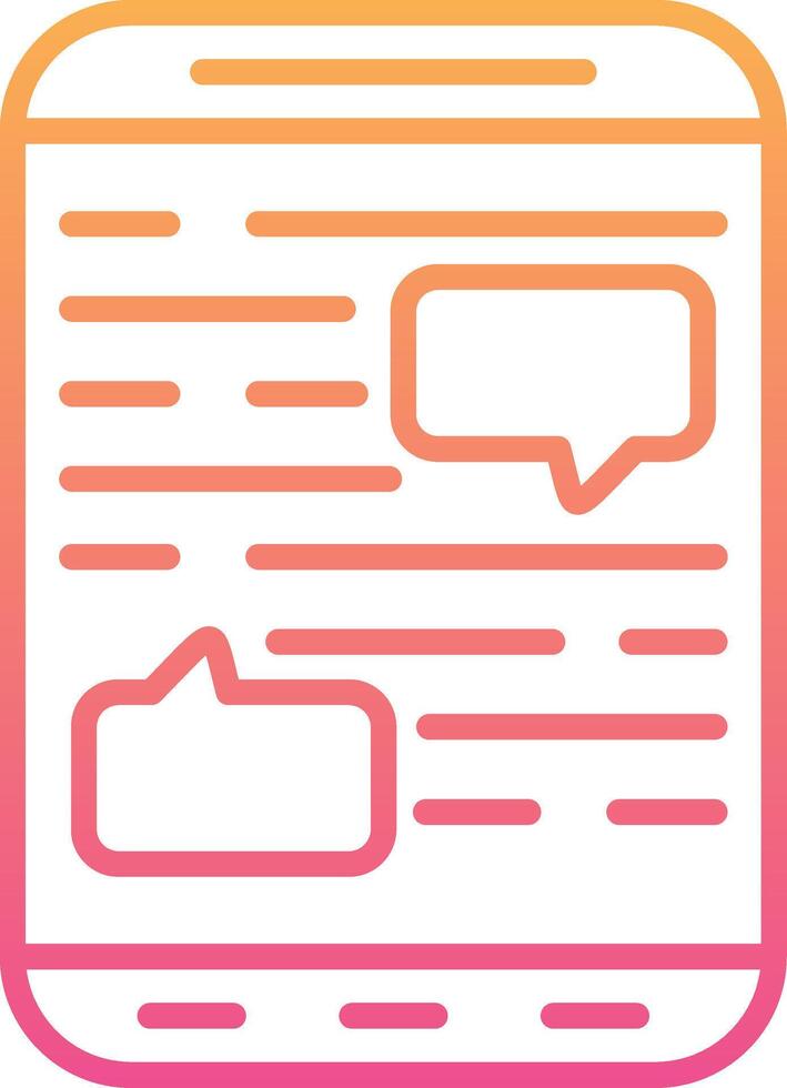 Mobile Chat Vector Icon