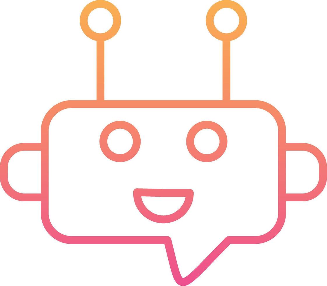 Robot Chat Vector Icon