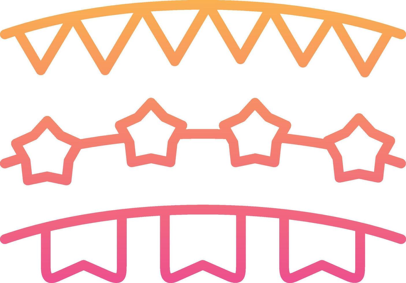 Bunting Vector Icon