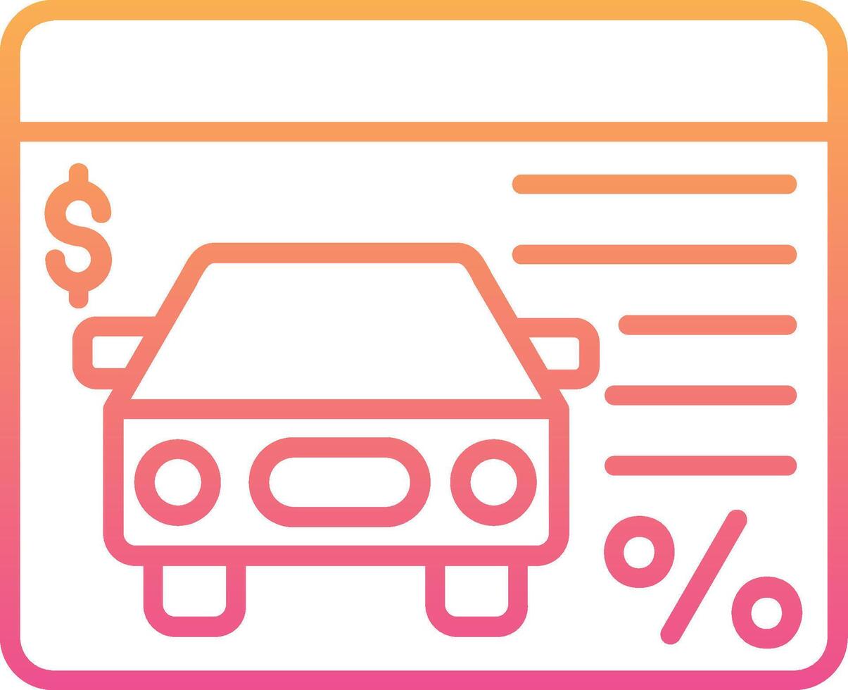 Car Loan Vector Icon