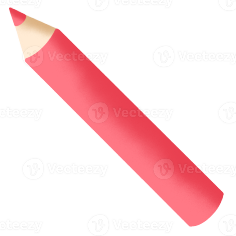 Cute pink pencil png