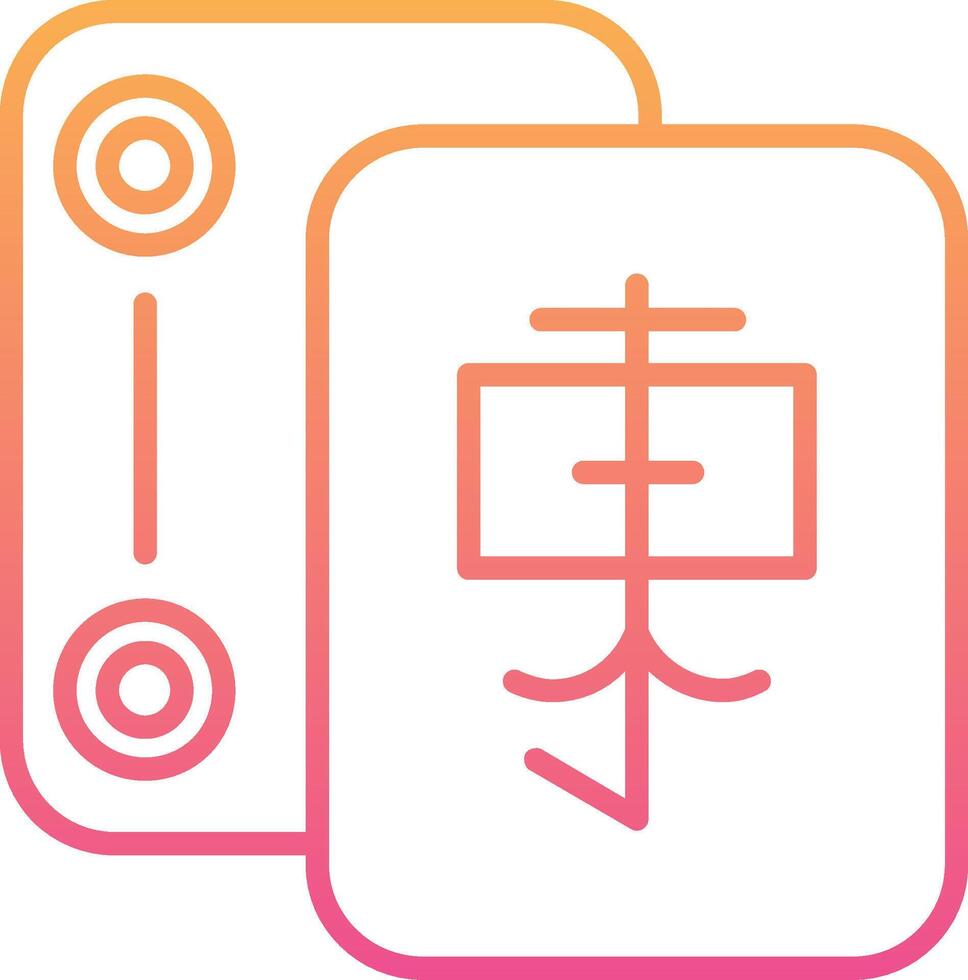 Mahjong Vector Icon