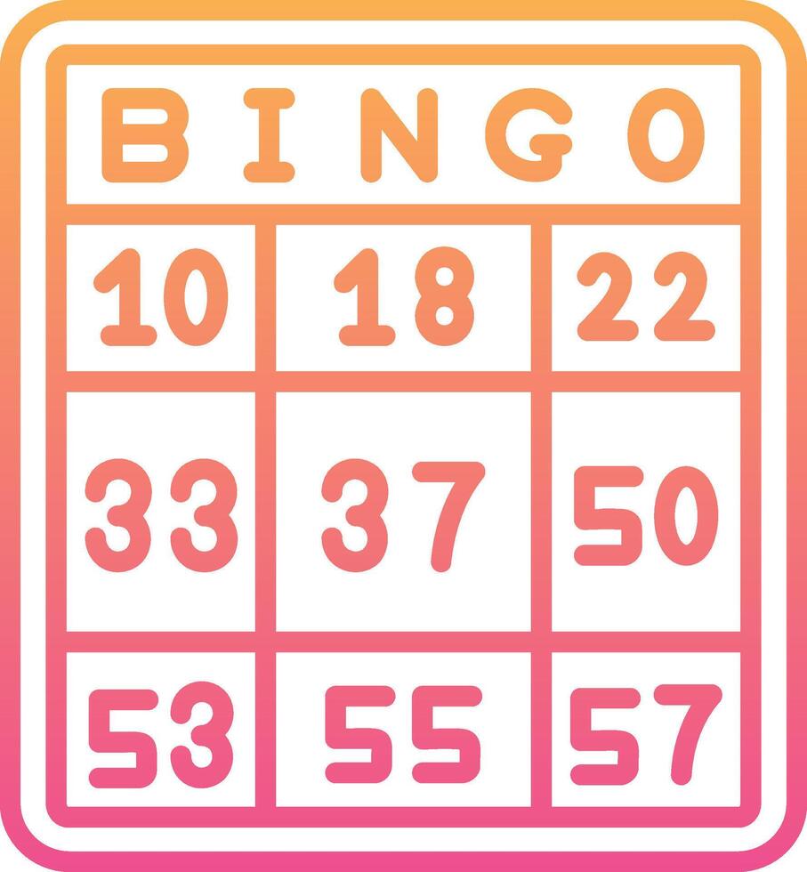 Bingo Vector Icon