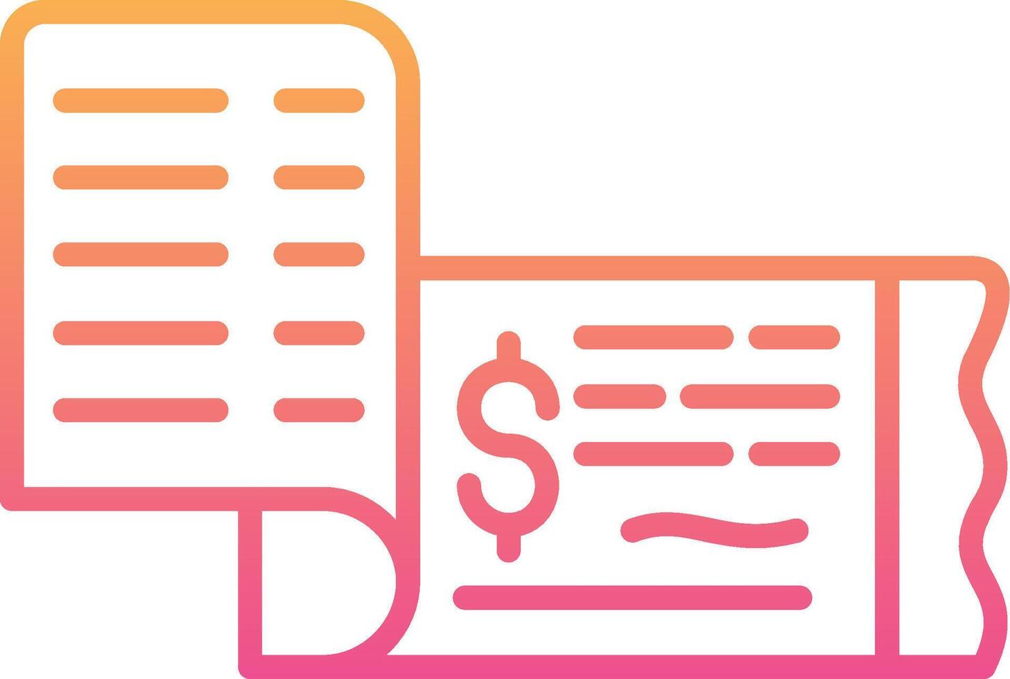 Cheque Vector Icon