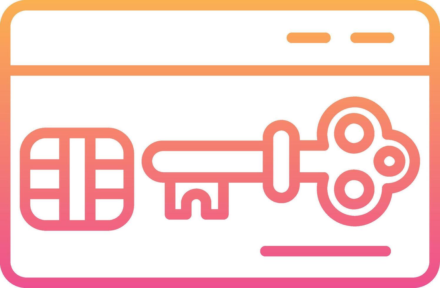 Key Card Vector Icon