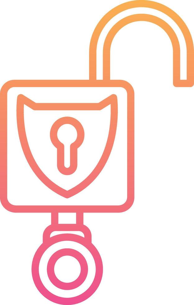 Open Padlock Vector Icon