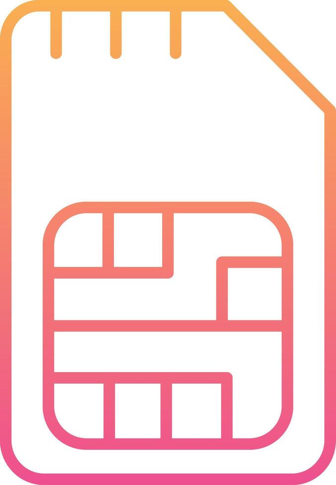 Sim Card Vector Icon