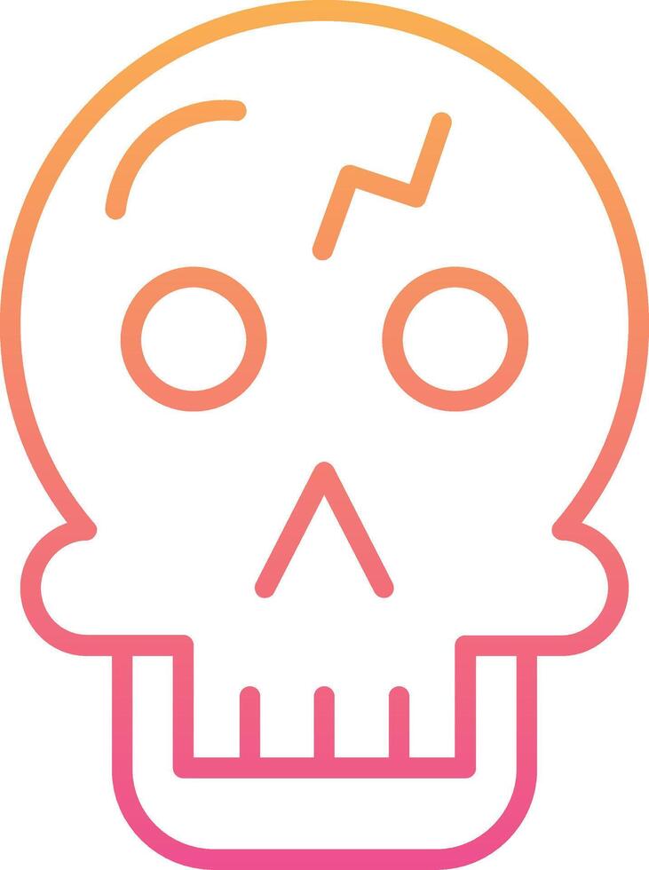 icono de vector de calavera