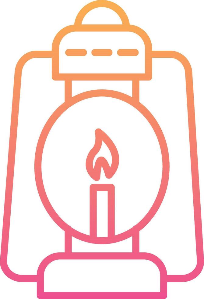 Oil Lamp Vector Icon